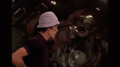 Chef Dancing In Front Of Fire GIF