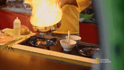Chef Delven Adams Flambe GIF