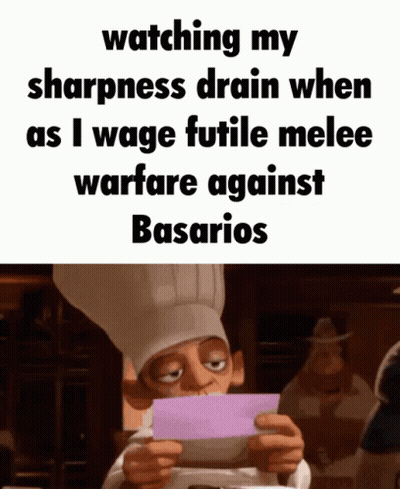 Chef Holding Paper Watching My Sharpness Drain When GIF