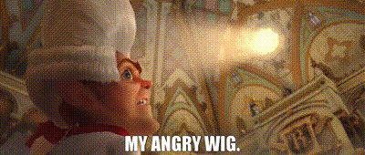 Chef In Hat Standing In Front Of Pile Of Money Saying My Angry Wig GIF