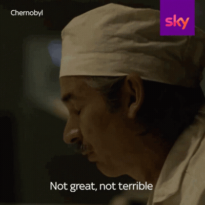 Chef in Hat Talking About Chernobyl