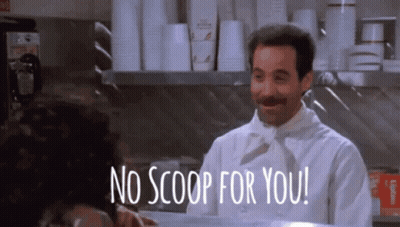 Chef In White Uniform Says No Scoop For You GIF