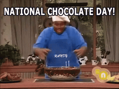 Chef Preparing Chocolate Cake For National Chocolate Day GIF