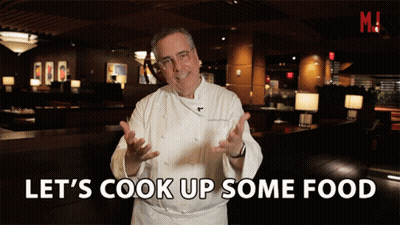 Chef Saying Let's Cook Up Some Food GIF