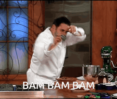 Chef Says Bam Bam Bam Drinking Mug GIF