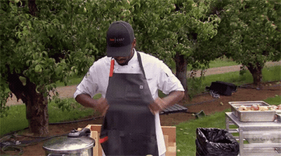 Chef Wearing Hat Saying Chef Chat GIF