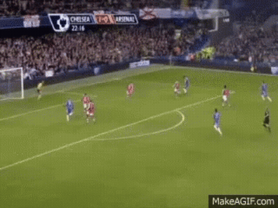 Chelsea And Arsenal Soccer Match GIF