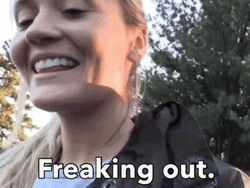 Chelsea Laden Fear Freaking Out GIF