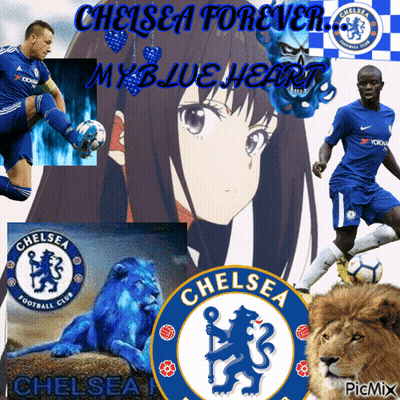 Chelsea Soccer Players And Logos GIF