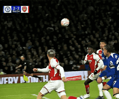 Chelsea Vs Arsenal Soccer Match GIF