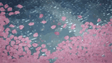 Cherry Blossoms Sakura Pink Flowers Rain GIF