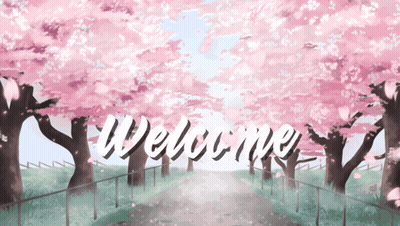 Cherry Blossoms Welcome GIF