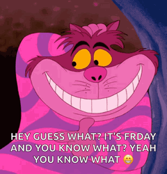 Cheshire Cat Alice In Wonderland It's Friday GIF