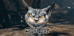 Cheshire Cat Creepy Purrfect GIF
