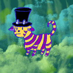 Cheshire Cat Cute Cartoon Disappear GIF