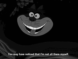 Cheshire Cat I'm Not All There Myself GIF