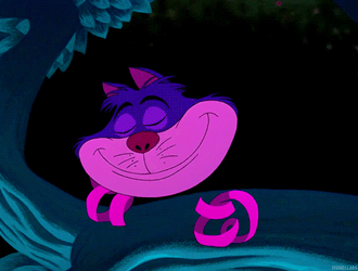 Cheshire Cat Tripping GIF