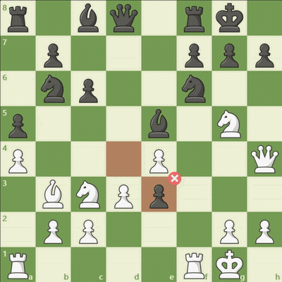 Chess Board With Horse And Crown GIF