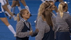 Chest Bump With Steps GIF