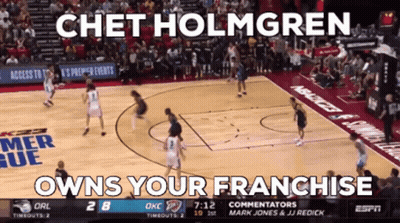 Chet Holmgren Owns Your Franchise GIF