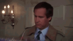 Chevy Chase Shaking Gift GIF