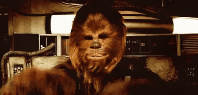 Chewbacca Close Up Face GIF