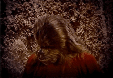 Chewbacca Hairy Face Red Shirt GIF