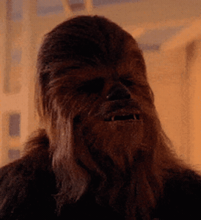 Chewbacca Laughing At Clear Shower Drain GIF