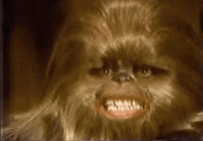 Chewbacca Smiling Close Up GIF