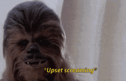 Chewbacca Upset Screaming GIF