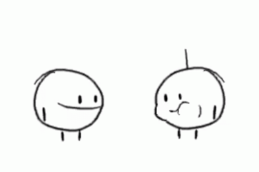 Chewing Bubble Gum Illustration Loop GIF