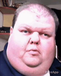 Chewing Fat Man GIF