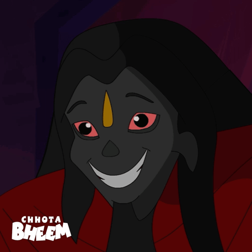 Chhota Bheem Character With Red Eyes GIF