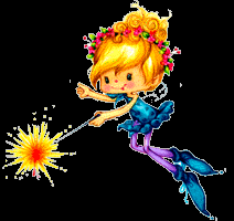 Chibi Fairy Using Wand  GIF