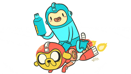 Chibi Finn The Human Adventure Time GIF