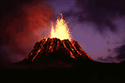 Chibi Jumping Volcano GIF