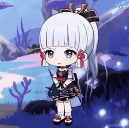Chibi Kamisato Ayaka GIF