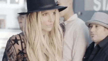 Chic Britney Spears Black Hat GIF