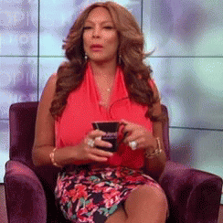 Chic Wendy Williams Sipping Tea GIF