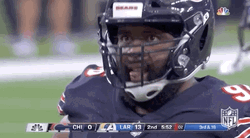 Chicago Bear Akiem Hicks Hyped Down GIF