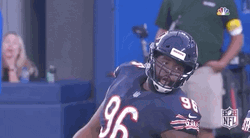 Chicago Bear Elijah Hicks Down Celebrating GIF