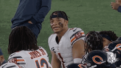 Chicago Bear Talking Down On Huddle GIF