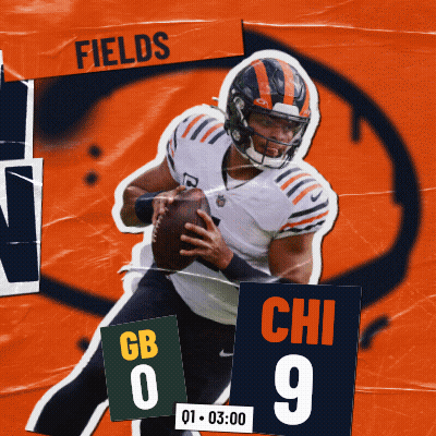 Chicago Bears 9 Vs Green Bay Packers 0 First Quarter GIF