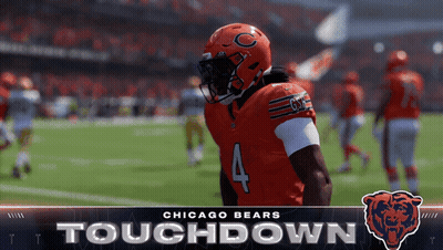 Chicago Bears Football Player In Red Jersey GIF
