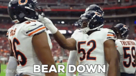 Chicago Bears Head Bumping GIF