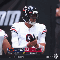 Chicago Bears Nick Foles Fixing His Glove GIF