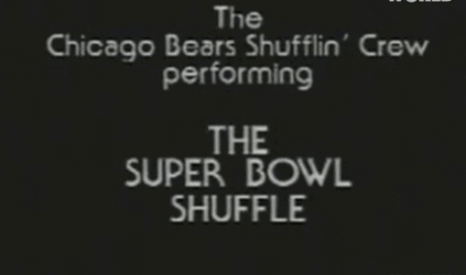 Chicago Bears Shufflin' Crew Performing Super Bowl Shuffle GIF