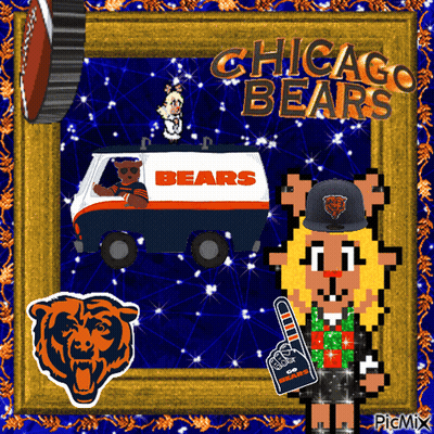 Chicago Bears Van And Girl GIF