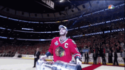 Chicago Blackhawks Jonathan Toews Raising Stanley Cup GIF