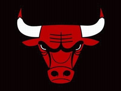 Chicago Bulls Logo Red Bull White Horns GIF
